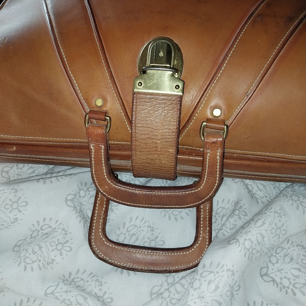 Vintage leather briefcase/doctors bag by Witt Custom Saddle - Picture 2 of 12